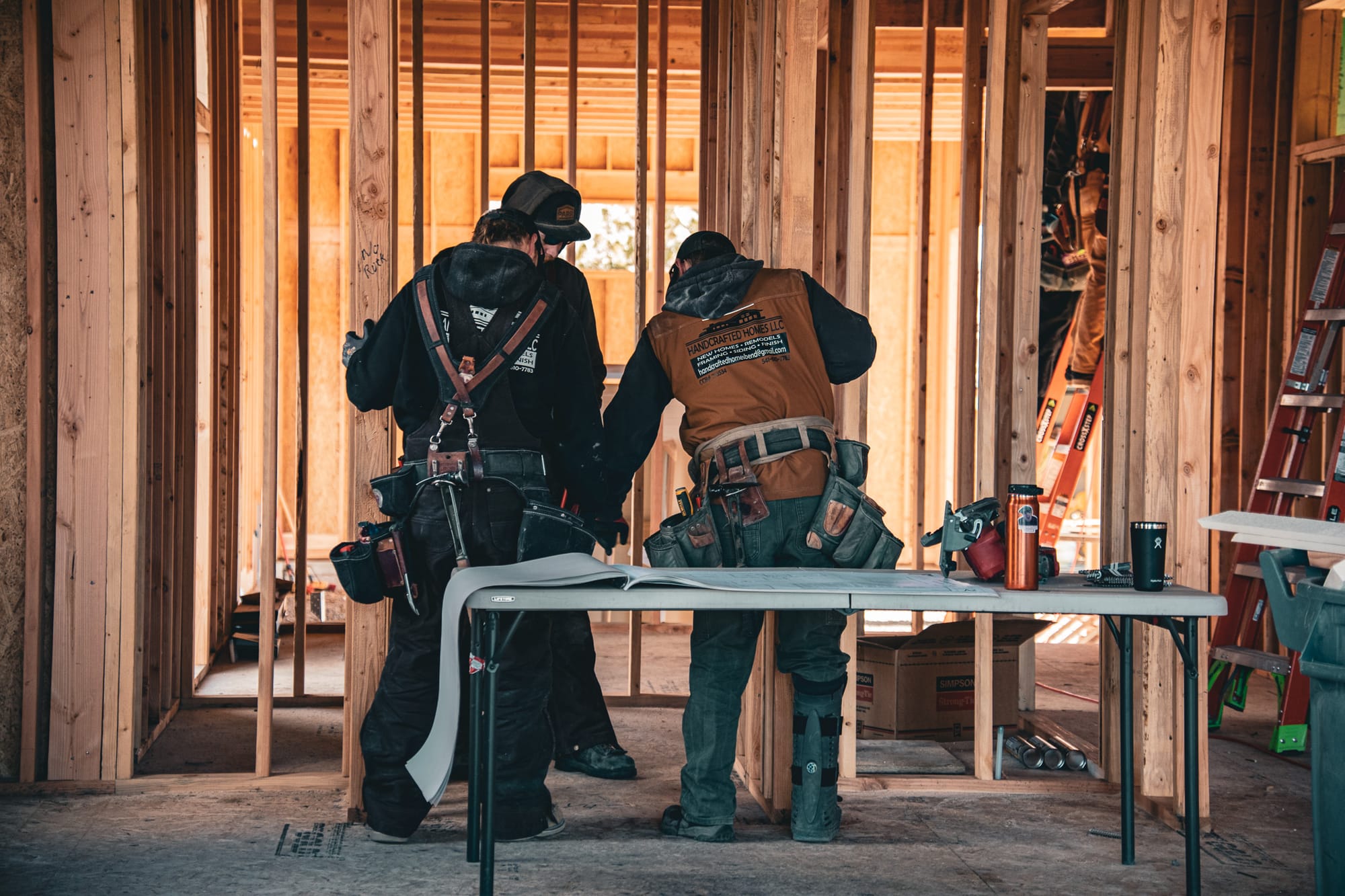 Handcrafted Homes crew on-site